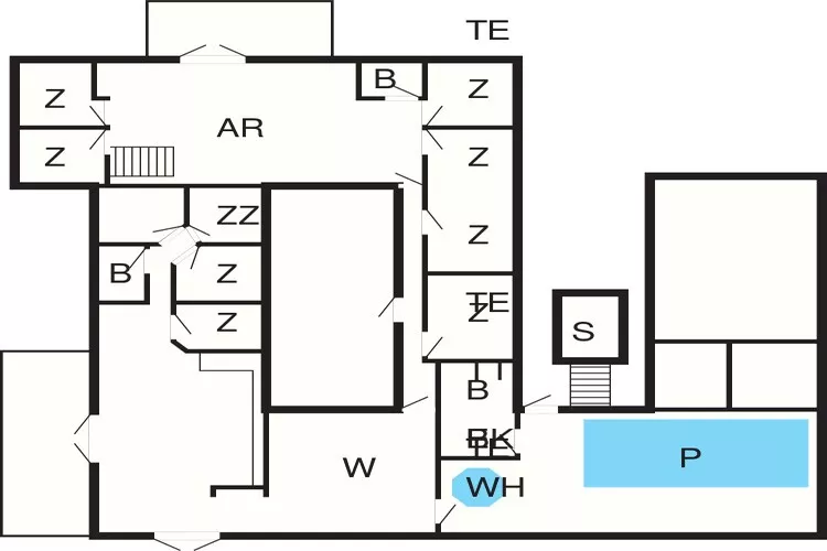Luxe retraite in Klegod -- By Traum Ferienwohnungen-Plattegrond