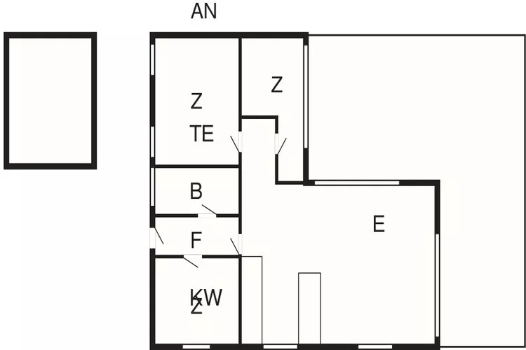 6 persoons vakantie huis in Karrebæksminde-Plattegrond
