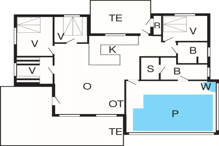 Luxe zwembadvilla retraite -- By Traum Ferienwohnungen-Plattegrond