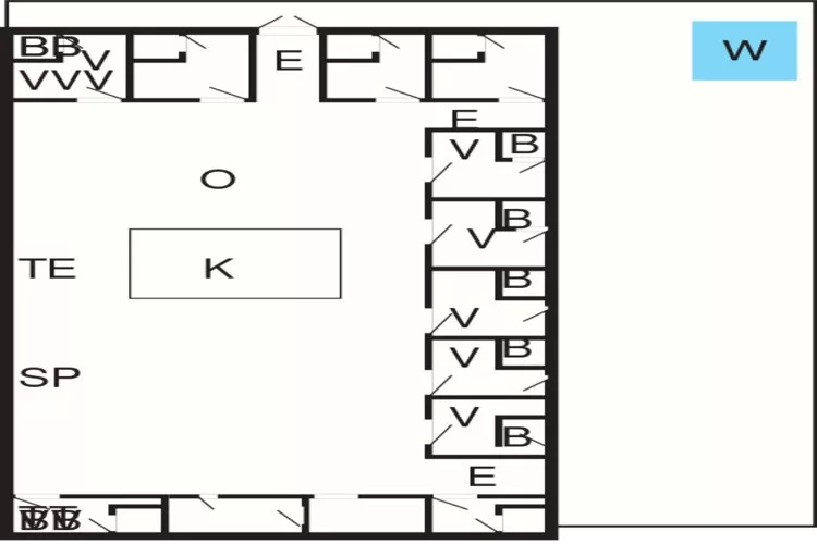 22 persoons vakantie huis in Løkken-By Traum-Plattegrond