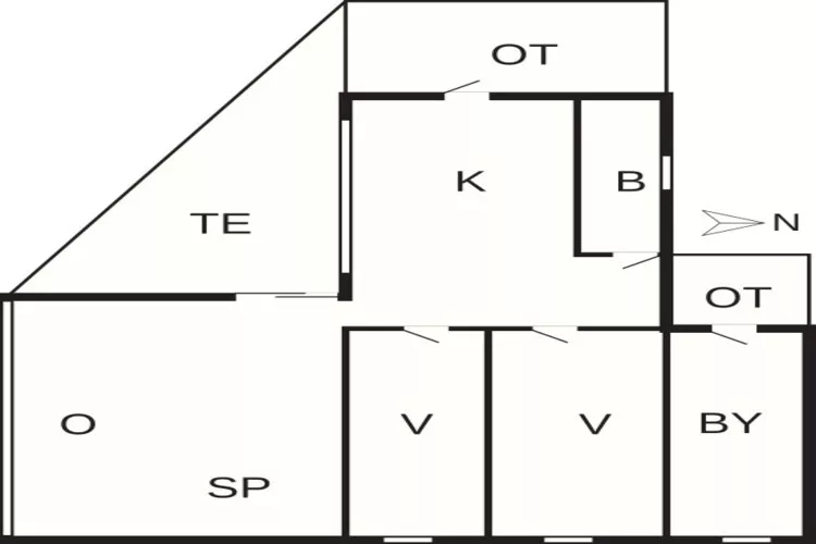 4 persoons vakantie huis in Gilleleje-By Traum-Plattegrond