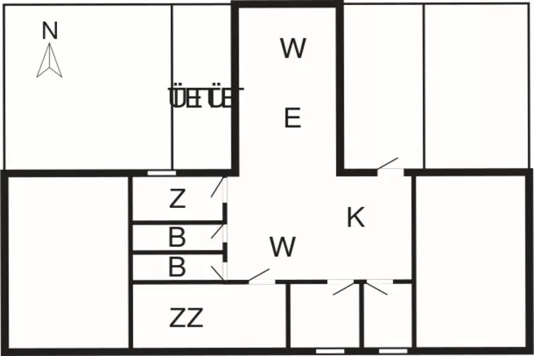 Panoramisch toevluchtsoord in Svaneke -- By Traum Ferienwohnungen-Plattegrond