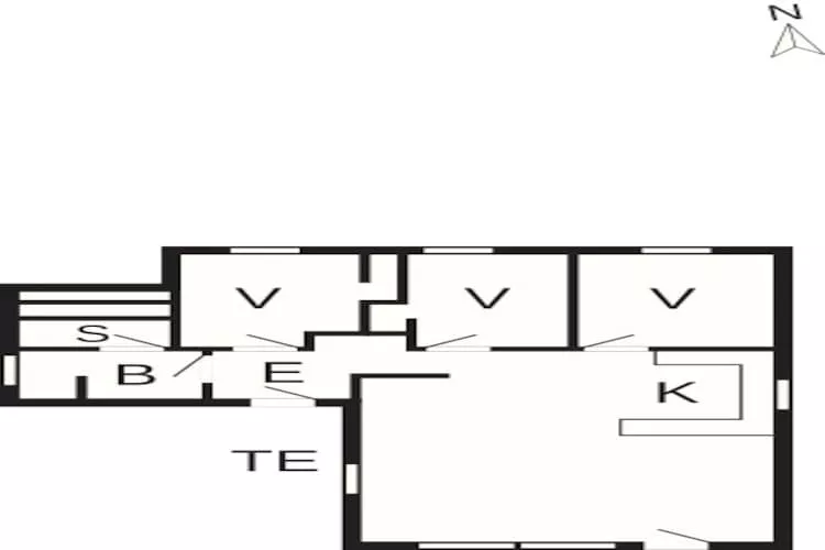 Gezellig strandhuis -- By Traum Ferienwohnungen-Plattegrond