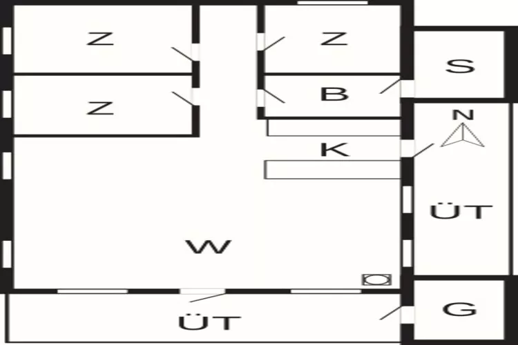 Gezellig Saunahuis met BBQ -- By Traum Ferienwohnungen-Plattegrond