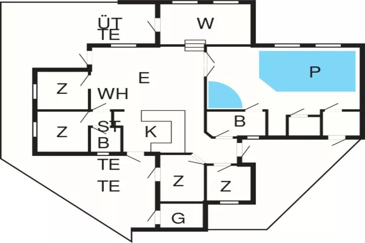 8 persoons vakantie huis in Saltum-Plattegrond