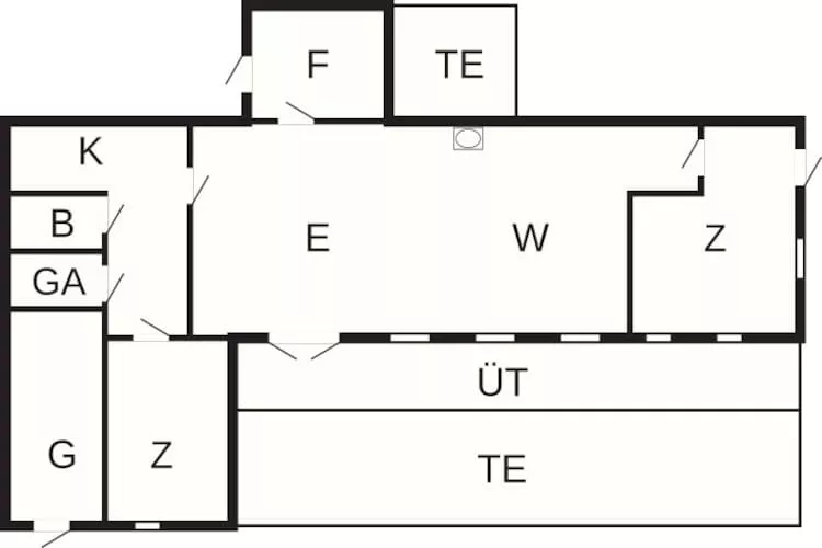 Gezellig strandhuis -- By Traum Ferienwohnungen-Plattegrond