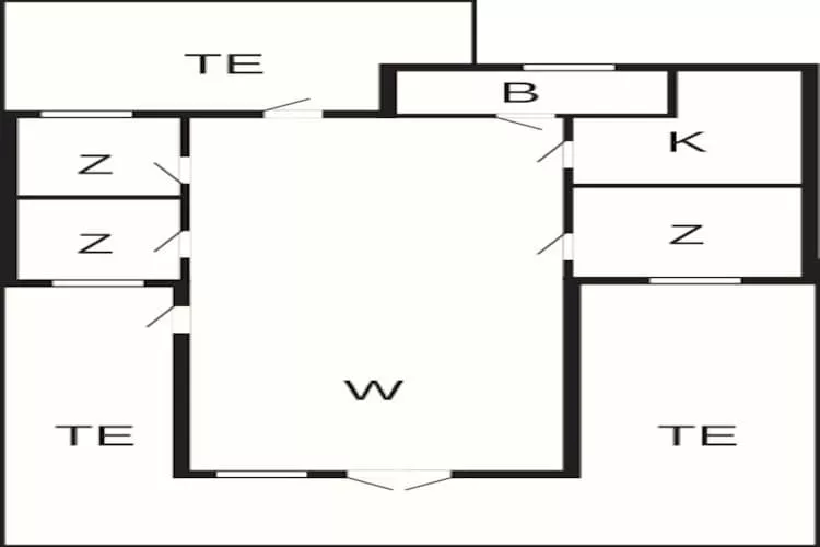 6 persoons vakantie huis in Karrebæksminde-Plattegrond