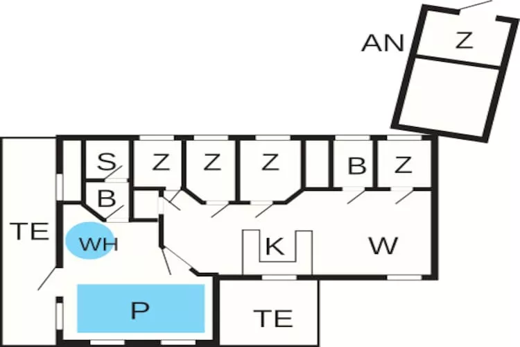 Zeezijde retraite met zwembad -- By Traum Ferienwohnungen-Plattegrond