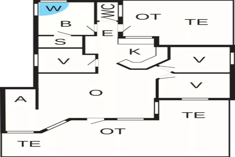 6 persoons vakantie huis in Væggerløse-Plattegrond