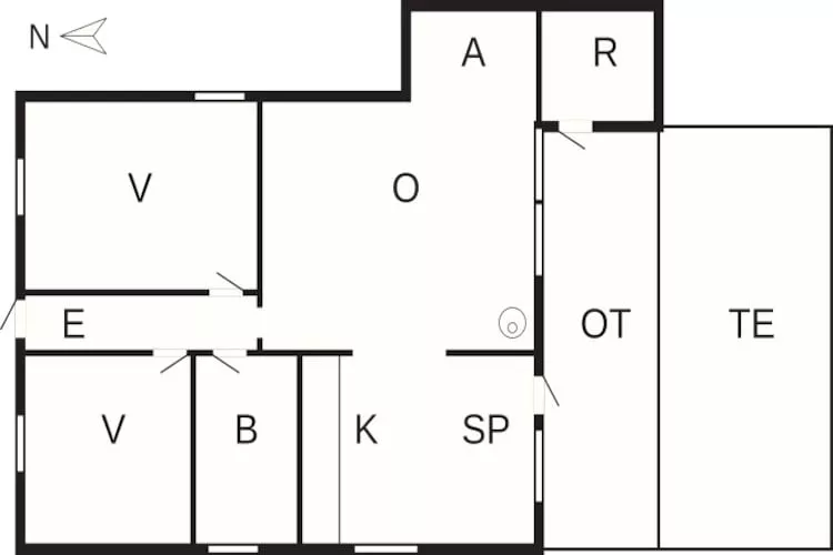 6 persoons vakantie huis in Oksbøl-By Traum-Plattegrond