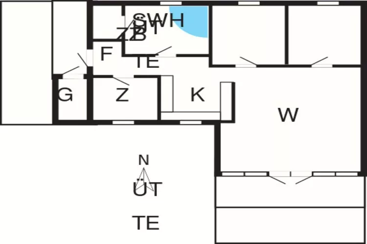 6 persoons vakantie huis in Højslev-By Traum-Plattegrond