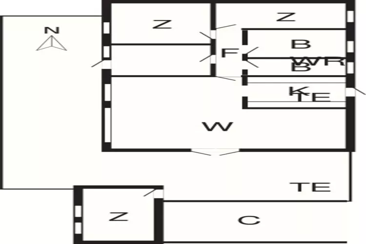 Familie strandhuis -- By Traum Ferienwohnungen-Plattegrond