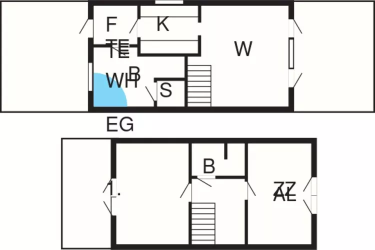 BLÅVANDHUS-Plattegrond