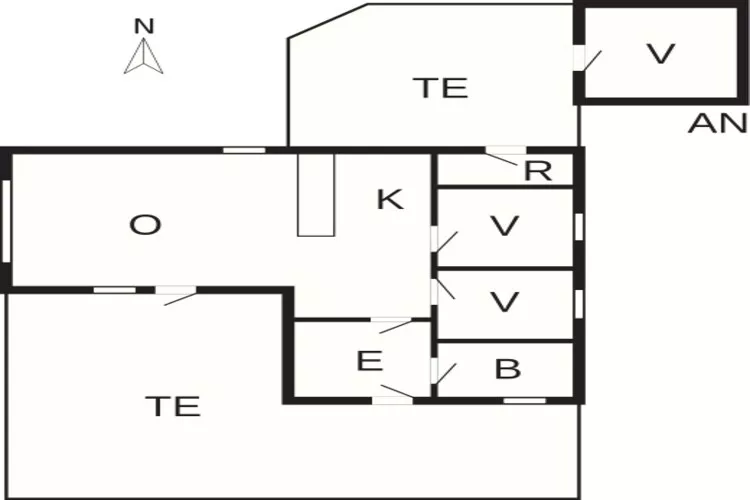 6 persoons vakantie huis in Vestervig-Plattegrond