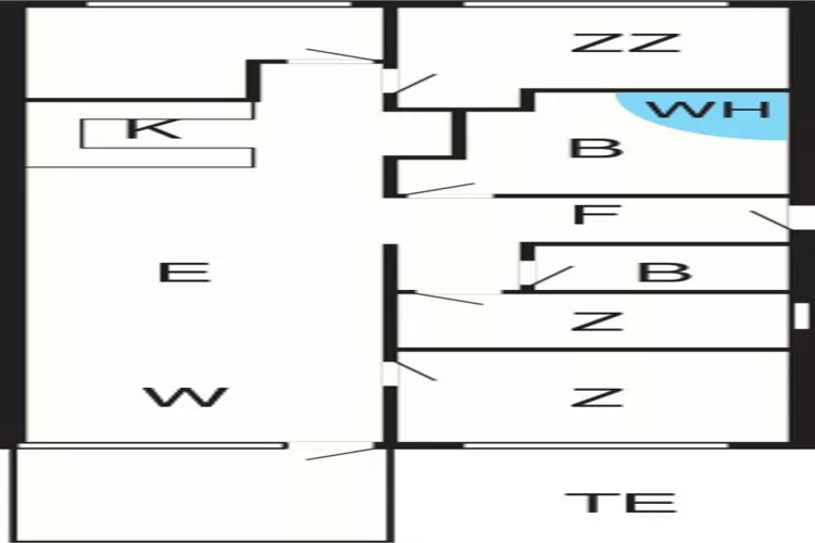 Luxe Spa Appartement in Sondervig -- By Traum Ferienwohnungen-Plattegrond