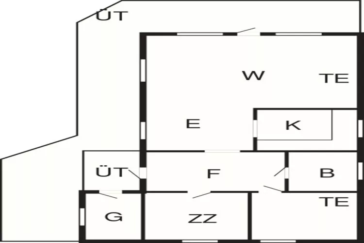 Kustparadijs in Graerup -- By Traum Ferienwohnungen-Plattegrond