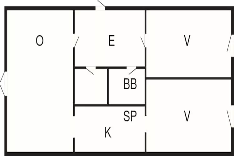 Haven toevlucht in Rudkobing -- By Traum Ferienwohnungen-Plattegrond