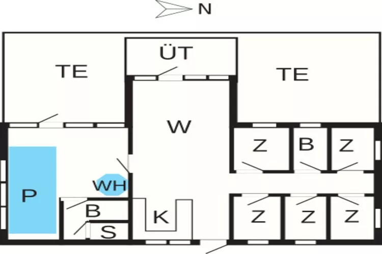 Rustige strand retraite -- By Traum Ferienwohnungen-Plattegrond