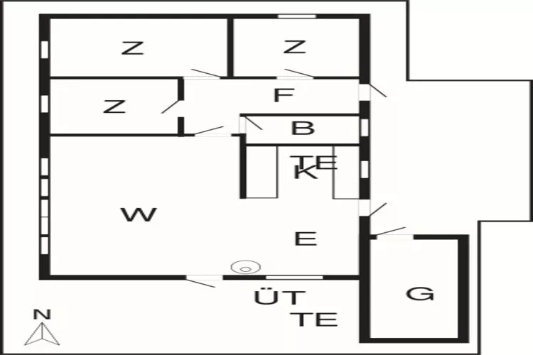 7 persoons vakantie huis in Knebel-By Traum-Plattegrond