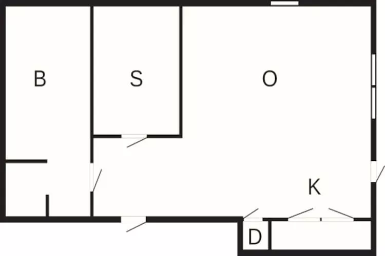 2 persoons vakantie huis in KUNGSHAMN-By Traum-Plattegrond