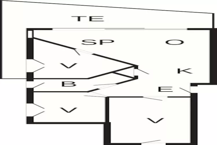 Appartement met uitzicht op de Oostzee-Plattegrond
