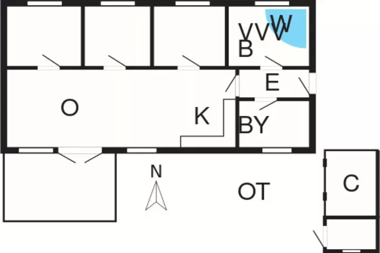 8 persoons vakantie huis in Rødby-By Traum-Plattegrond