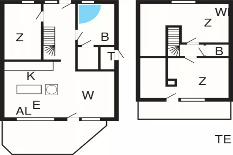 MERKUR 70+48 LOGGIA SW 2.R.-Plattegrond