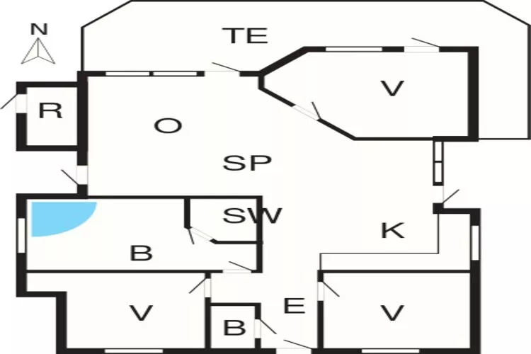 8 persoons vakantie huis in Ulfborg-Plattegrond