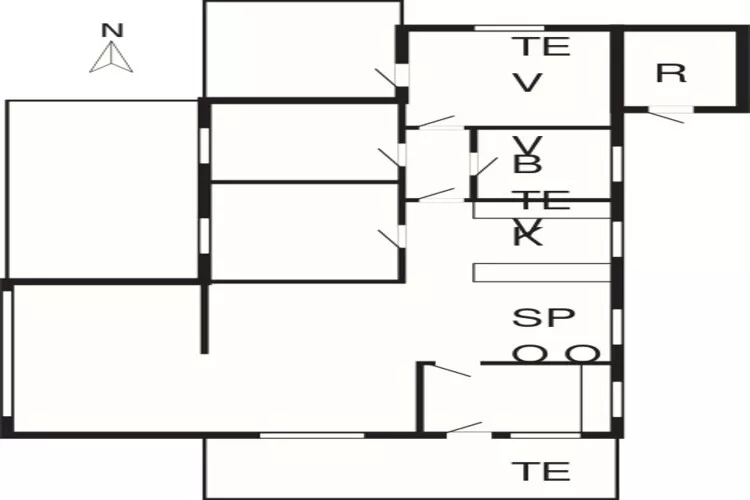 8 persoons vakantie huis in Blokhus-Plattegrond