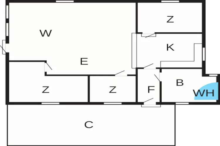 6 persoons vakantie huis in Harboøre-Plattegrond
