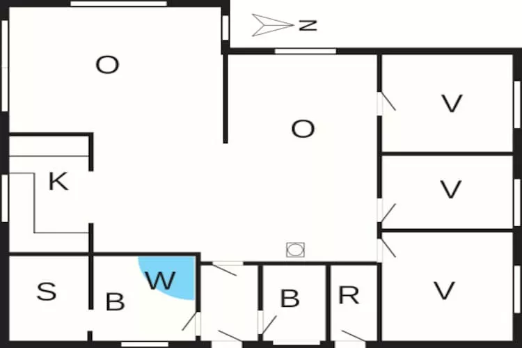 6 persoons vakantie huis in Millinge-Plattegrond