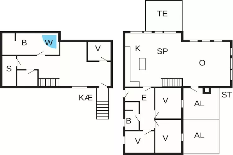 10 persoons vakantie huis in Roslev-Plattegrond