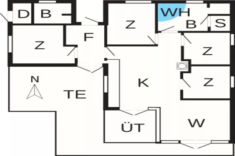 8 persoons vakantie huis in Nysted-Plattegrond