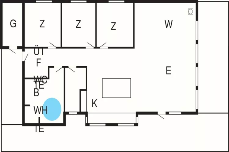 Modern Strandhuis -- By Traum Ferienwohnungen-Plattegrond