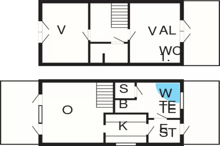BLÅVANDHUS-Plattegrond