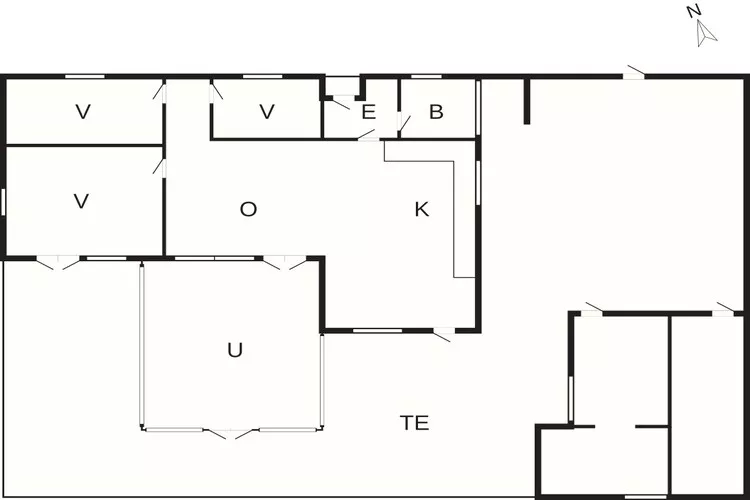 Strandoase in Grena -- By Traum Ferienwohnungen-Plattegrond