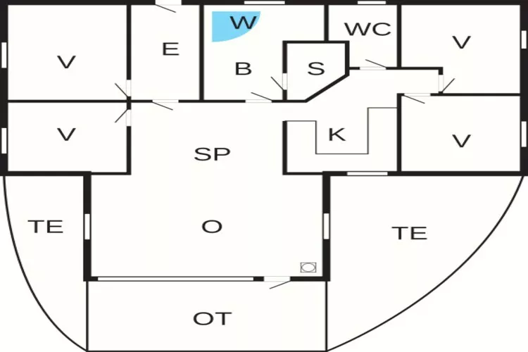 8 persoons vakantie huis in Oksbøl-Plattegrond