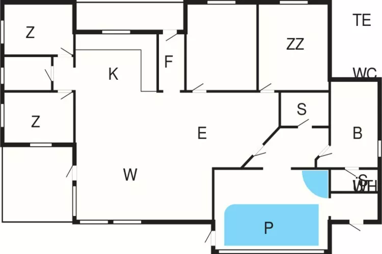 Luxe zwembadhuis nabij strand -- By Traum Ferienwohnungen-Plattegrond