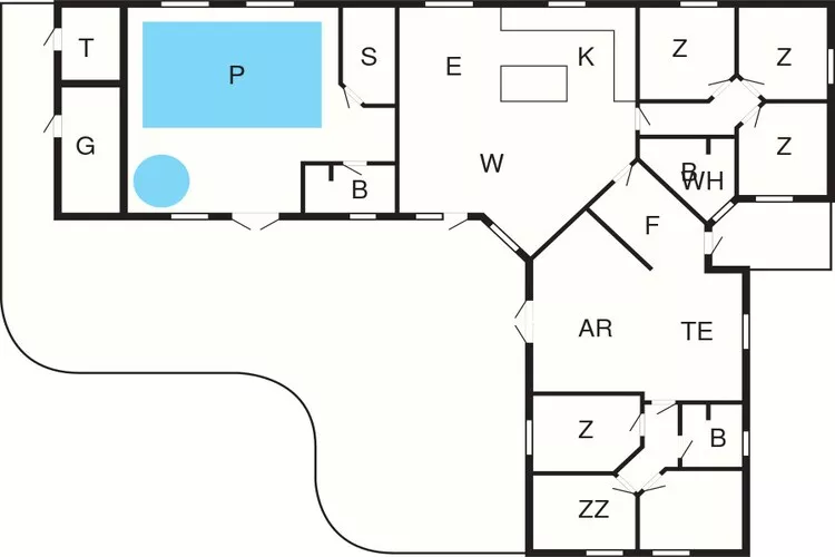 16 persoons vakantie huis in Løkken-By Traum-Plattegrond