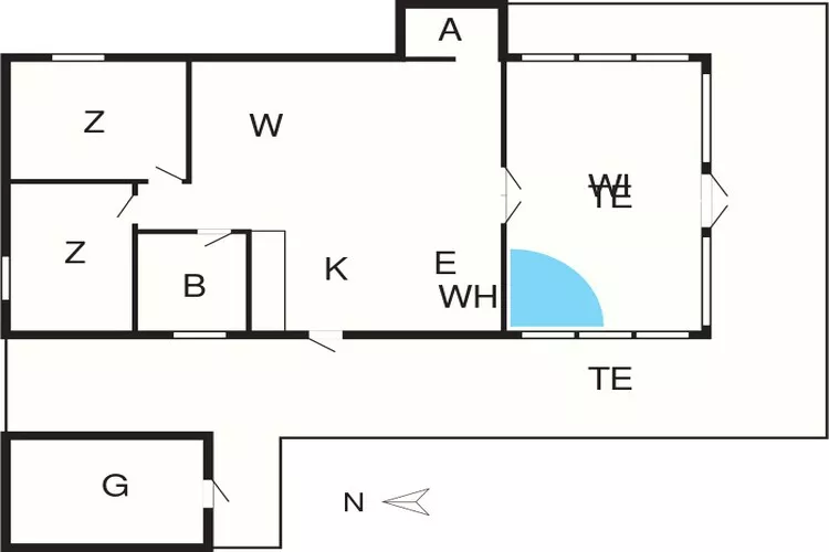 6 persoons vakantie huis in Hovborg-By Traum-Plattegrond