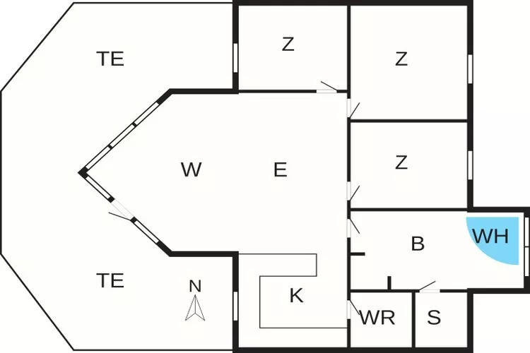 7 persoons vakantie huis in Rødby-By Traum-Plattegrond