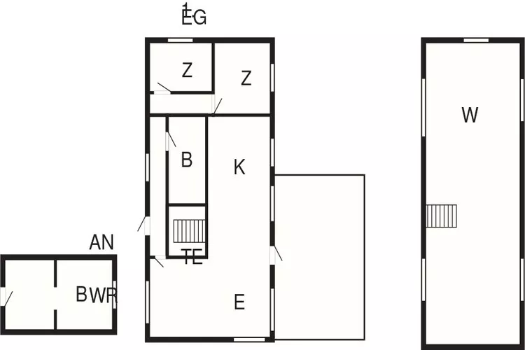 Kustcharme in Baring -- By Traum Ferienwohnungen-Plattegrond