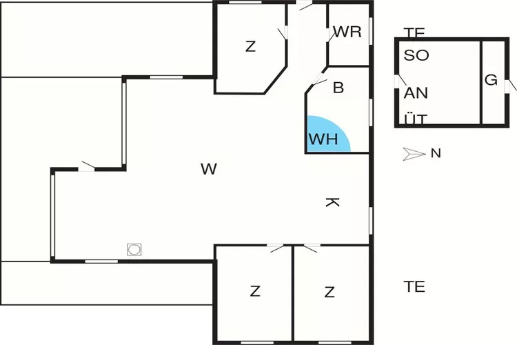 6 persoons vakantie huis in Haderslev-By Traum-Plattegrond
