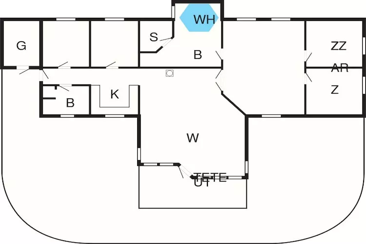 10 persoons vakantie huis in Rødby-By Traum-Plattegrond