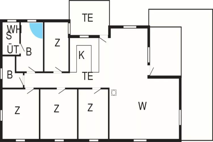 Ruim toevluchtsoord Nr. Lyngby -- By Traum Ferienwohnungen-Plattegrond