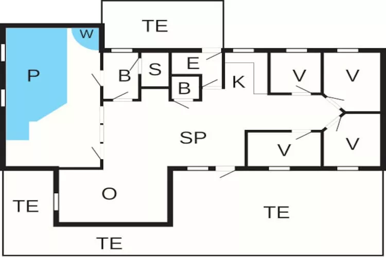 Kustparadijs in Blavand -- By Traum Ferienwohnungen-Plattegrond