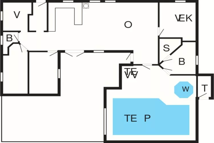 8 persoons vakantie huis in Blåvand-Plattegrond