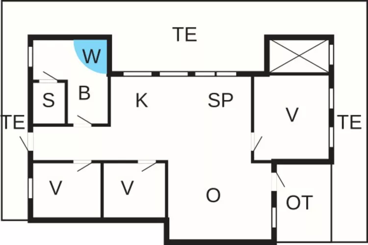 8 persoons vakantie huis in Vestervig-Plattegrond