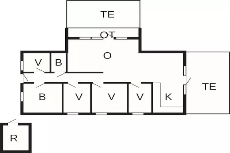 8 persoons vakantie huis in Blåvand-Plattegrond