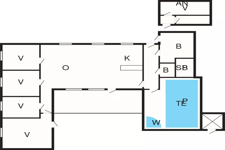 14 persoons vakantie huis in Ørsted-By Traum-Plattegrond